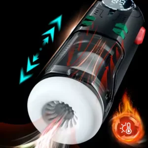 Male Masturbation Cup Telescopic Heated Sucking Pocket Pussy Blowjob Sex Machines Toy Adult Goods for Men Vagina Masturbator