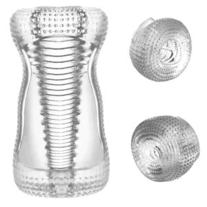 Male Masturbator Cup Soft Pussy Transparent Vagina Adult Goods Exerciser Transparent Masturbator Cup Adults Sex Toys for men18+