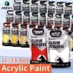 Marie's Large Bulk Acrylic Paint (1L/33.8oz), Paint on Canvas, Glass, Stone, Rich Pigment Art Painting for Artists, Adults