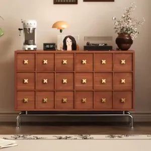 Medieval Style Living Room Cabinets Classic Drawers Storage Cabinets Solid Wood Prefabricated Gabinete De Almacenamiento Home