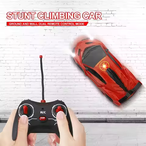 Mini Wall Climbing RC Car drift Lighting Infrared Remote Control 360 Rotation Gravity Induction Electric Racing cars Kids Toys