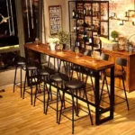 Modern Originality Bar Table Domestic Balcony Wall Reception Desk Bar Table Milk Tea Saloon Coffee Furniture Mesa Alta FYBT