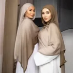 Muslim Women Big Size Gradient Viscose Hijabs Ombre Cotton Rayon Crease Headscarf Musulman Scarves Islamic Turban and Shawls