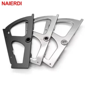 NAIERDI 2PCS Furniture Hinges Shoes Drawer Cabinet Hinge Rack Metal Accessories Stainless Steel Foldable Self Fitting Hardware