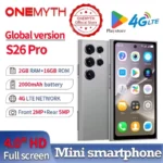 New ONEMYTH S26 Pro Mini Smartphone 4G Network 4.0 lnch Full Screen 2000Mah high definition 2G+16GB Android 12 Play Store Small