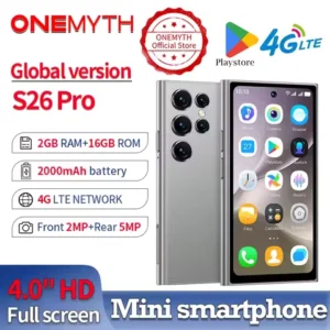 New ONEMYTH S26 Pro Mini Smartphone 4G Network 4.0 lnch Full Screen 2000Mah high definition 2G+16GB Android 12 Play Store Small