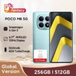 New POCO M8 5G Global Version Smartphone Snapdragon 6 Gen 3 6.77" 120Hz Display 50MP Camera 5520mAh 45W Turbo Charge NFC