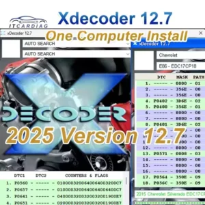 Newest Xdecoder 12.7 DTC OFF Software without keygen DTC Remover remote install Removing Error Codes
