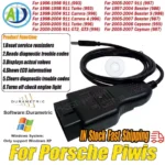 OBD2 USB Scanner For Porsche Piwis Compatible With Windows XP Durametric Software Auto ECU OBD2 Scanner Tool For Prosche vehicle