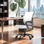 office chairs computer chairOffice Chair Mid Back Swivel Lumbar Support Desk Chair, Height Adjustable Ergonomic Mesh Computer Ch