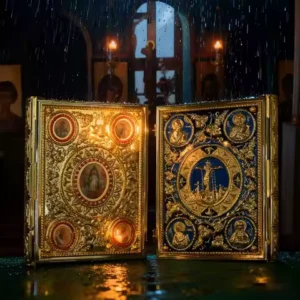 Orthodox Ceremony Exclusive Iconoclastic Decorative Album Church Detective Placement Relief Patterns Religious Bible Protective