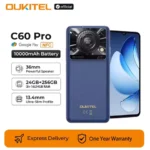 Oukitel C60 PRO smartphone 10000mAh Battery 24GB+256GB 6.88"HD 90Hz Android 15 13.4nm 36mm Powerful Speaker cell phone