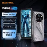 Oukitel WP62 5G Rugged Smartphone 48GB(16+32) +512GB, 6.6" FHD+ 108MP Camera Mobile Phone, 11000mAh 33W, Android 15 Cellphone