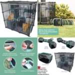 Outdoor Catio Furniture and Play Kit for Cats - Ultimate Mega Set