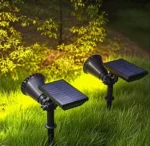 Outdoor Solar Spotlights Waterproof Tree Lighting Home Garden Solar Light Exterior Decor LED Lawn Spike Lamps for Courtyard Path