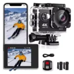 Outdoor WiFi 4K Action Camera Helmet Video Recording 4K/30FPS WiFi 2.0" 170D GPS 4X Zoom Underwater Waterproof Sports Camera