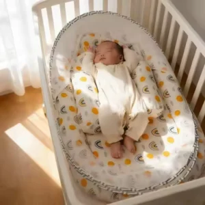 Portable Baby Bionic Sleeping Mattress 5pcs 85cm55cm10cm Crib In Bed Mosquito Net All Season Newborn Baby Bed Sleeping Supplies