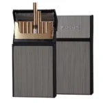 Portable Cigarette Box 20pcs Capacity Cigarette Case Metal Cigar Tobacco Holder Pocket Box For Slim Cigarette Accessories Gadget