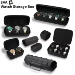 Portable Travel Watch Storage Box,1/2/3/5/8-Slot Watch Box Organizer EVA Watch Carrying Case Smart Watches Men & Women Gift