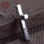 Real Solid 925 Silver Cross Pendant for Men Women Minimalist High Polished Fashion Classic Jesus Christian Prayer Jewelry