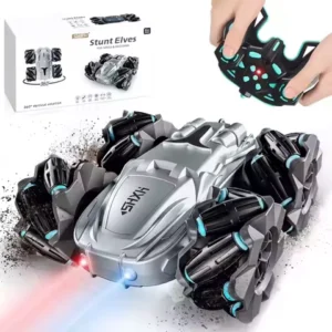 Remote Control Car,Double Sided 360Â° Rotating 4WD RC Cars, 2.4GHz Electric Race Stunt Toy Car Rechargeable Toy Cars Boys Girls