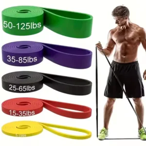 resistance Bands, Stackable TPE Resistance Bands for Strength Training, Fitness, Workout, Stretching, Home Gym and More