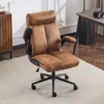 Rolling Ergonomic Office Desk Chair with Padded Flip-up Arms, 360Â°Swivel High Back Executive Computer Chair with Wheels