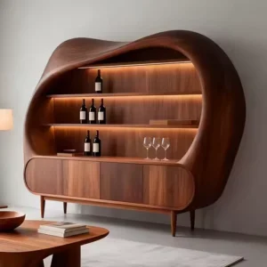 Rustic Small Living Room Cabinets Classic Display Nordic Arched Living Room Cabinets Saving Wooden Mueble Salon Furniture Home