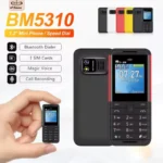 SERVO BM5310 Mini Button Phone 3 SIM Card Bluetooth Dialer Magic Voice Small Cellphone Call Recording Low Radiation FM Radio MP4