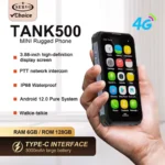 SERVO TANK500 4G Android Mini Rugged Smartphone 6GB+128GB 2 SIM Face Unlock 3.88 inch 3000mAh 13MP Camera Waterproof Smart Phone