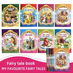 Set of 8 English Storybooks, Ages 3-6, Promote Parent-Child Bond, Boost Imagination, Early Learning, Educational Gift