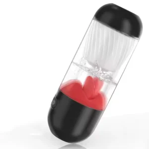 Sex Machine Male Masturbator Cup 360Â° Tongue Licking Vibrator APP Control Pocket Pussy Penetration Red Lips Sex Toys for Men