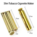 Slim Ã6mm Round Solid Cigarette Rolling Machine Antique Brass Manual Mechanical Feeling Tobacco Rolling Nostalgia 70MM Gift