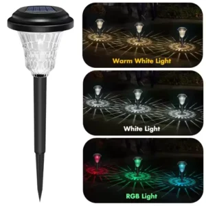 Solar Pathway Lights Outdoor Waterproof 12Pack Solar Garden Lights Auto On/Off LED Outdoor Solar Lawn Lights for Outside Pathway