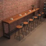 Solid Wood Coffee Bar Table Tavern Senior Bedroom Domestic Bar Table Strip Table Dining Balcony Wall Furniture Mesa Alta FYBT