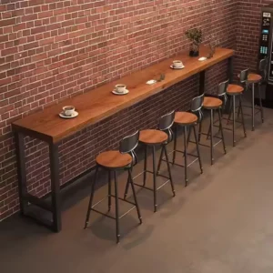 Solid Wood Coffee Bar Table Tavern Senior Bedroom Domestic Bar Table Strip Table Dining Balcony Wall Furniture Mesa Alta FYBT