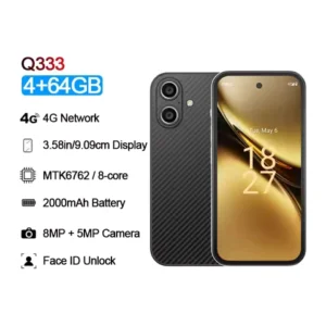 SOYES Q333 4GB RAM 64GB ROM Android 12.0 Smartphone 2000mAh Face ID 4G LTE Dual SIM 3.58ââ Screen Small Phone