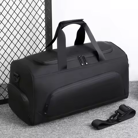 Sports Gym Bag, Large Capacity Handbag,Portable Travel Duffel Bag, Multi-compartment with Shoes Storage,Perfect for Vacation,Gym