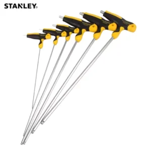 Stanley 1-Pcs Extra Long Allen Key Type T 2mm 2.5mm 3mm 4mm 5mm 6mm 7mm 8mm T Bar Hex Key In T Handle Hexagon Keys Long Wrench