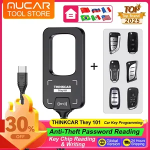 THINKCAR Tkey 101 Car Key Programmer With 6 Keys Frequency Detection Car Remote Control Key Tools For THINKCAR 689BT MUCAR 892BT