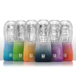 Transparent Male Masturbator Soft Vagina Vacuum Sucking Pocket Pussy Cup Adult Endurance Exercise Adult Games Sex Toys for Men