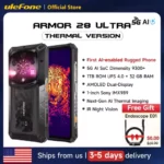Ulefone Armor 28 Ultra 5G AI Thermal Imaging Rugged Phone 1TB ROM 32GB RAM Dimensity 9300+ Android AMOLED 6.67" Smartphone