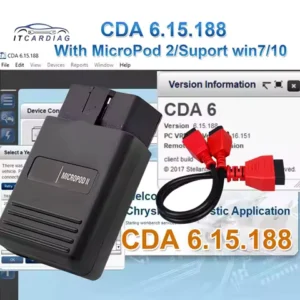 V17.04.27 MicroPod 2 with CDA6 CDA 6.15.188 Engineering Software MicroPod2 Scanner for VIN EDITING DODGE/CHRYSLER/JEEP