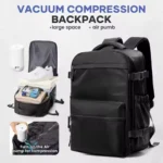 Vacuum Backpack Travel Bag for Men Large Capacity Backpack Business Laptop Backpack Women Men Expandable Backpack School Bag