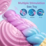 Vibrating Dildo Soft Silicone Vibrator Remote Control Jump Egg Clitoral Anal Plug Stimulator Adult Vagina Sex Toy for Women Men