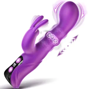 Vibrator Rotating Squeeze Dildo Adult Sex Toys 4IN1 G Spot Rabbit Vibrators Female Clitoral Stimulator with 10 Vibrating