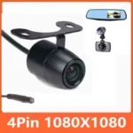 Video reversing camera HD 4Pin Butterfly HD night vision waterproof sunscreen reversing camera night vision