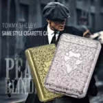 Vintage Cigarette Case Engraved Pattern Peaky Blinders Pressure-resistant Self-opening Cigarette Box Exquisite Holiday Gift