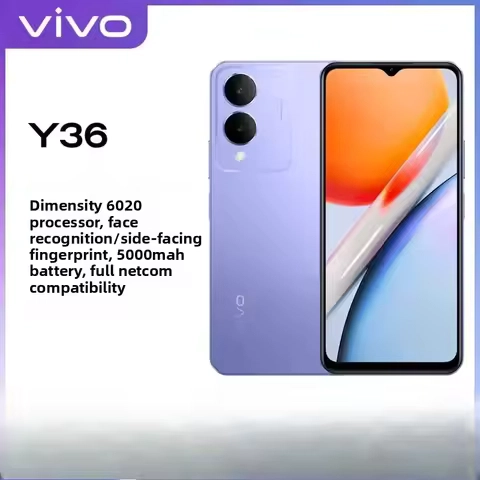 Vivo Y36 Full Netcom High Definition Eye Protection Screen 5000mAh Battery Smart 5G Camera Game Phone Smartphone