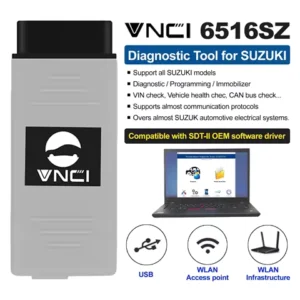 VNCI 6516SZ for Suzuki Automobile OBDII Diagnostic Tool Programming Immobilizer WLAN Adapter for STD2 OEM Software Scanner Tool